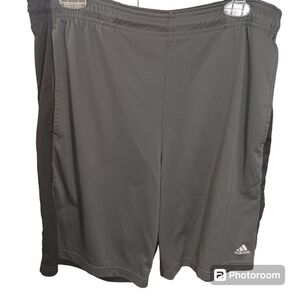 adidas Climalite Athletic Shorts Men's Gray Size M